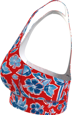 ТОП теннисный Tommy Hilfiger Mid Intensity Floral AOP Bra - разноцветный