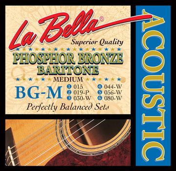Струны для гитары Баритон 15-80 La Bella BG-M