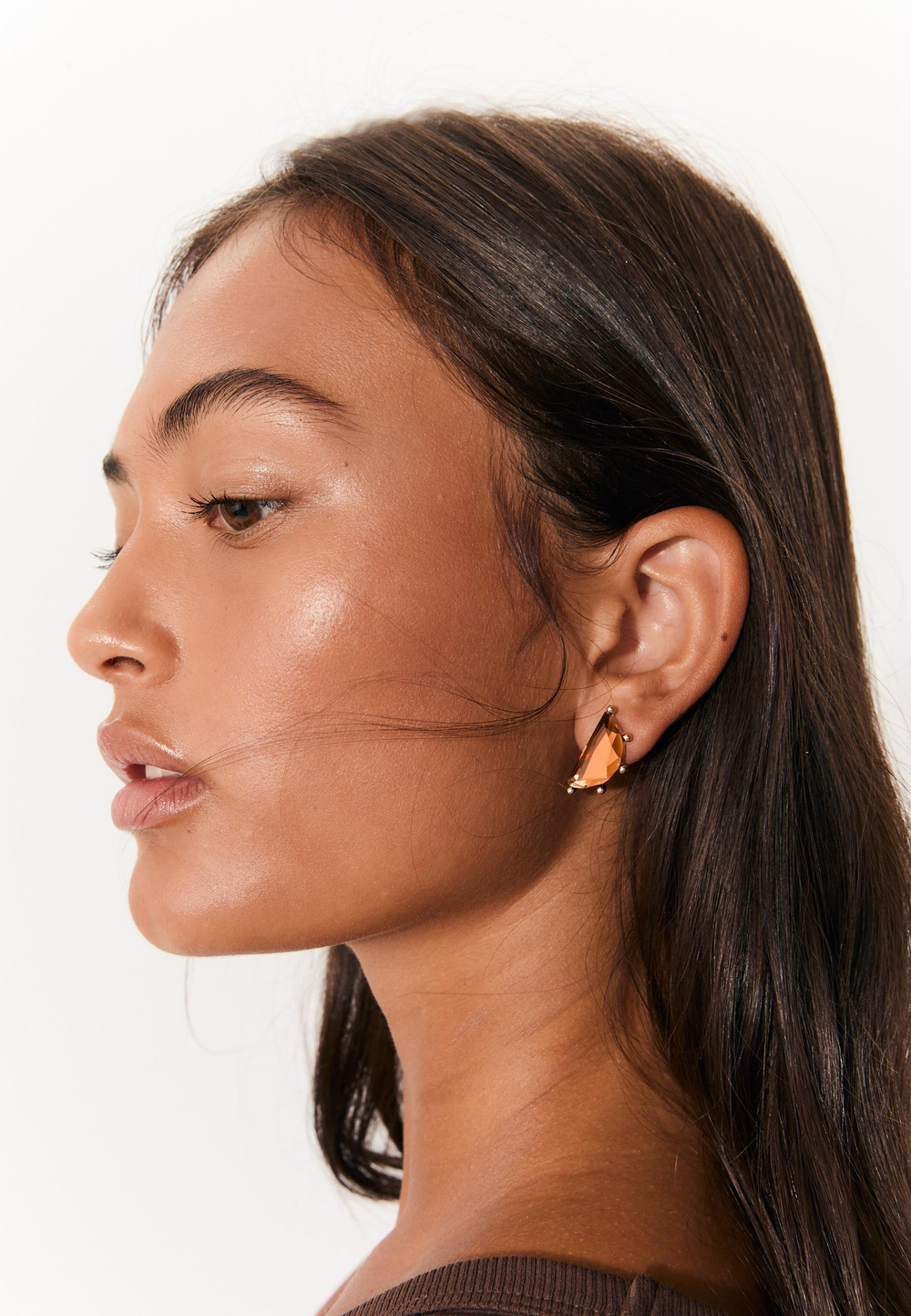 STRADIVARIUS Набор из 3 пар сережек-звезд, золотой