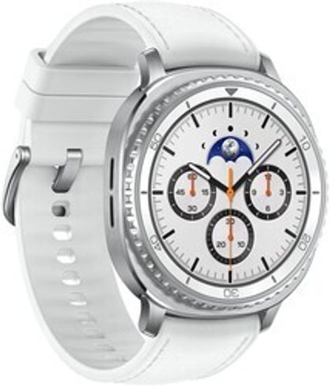 Смарт-часы Samsung Galaxy Watch8 Classic LTE 46mm [корпус - серебристый, ремешок - белый, 1.34