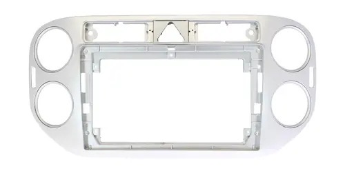 Комплект рамки с разъёмами 9"+can VW Tiguan 2007-2017 (любая аварийка) серебро (F2)