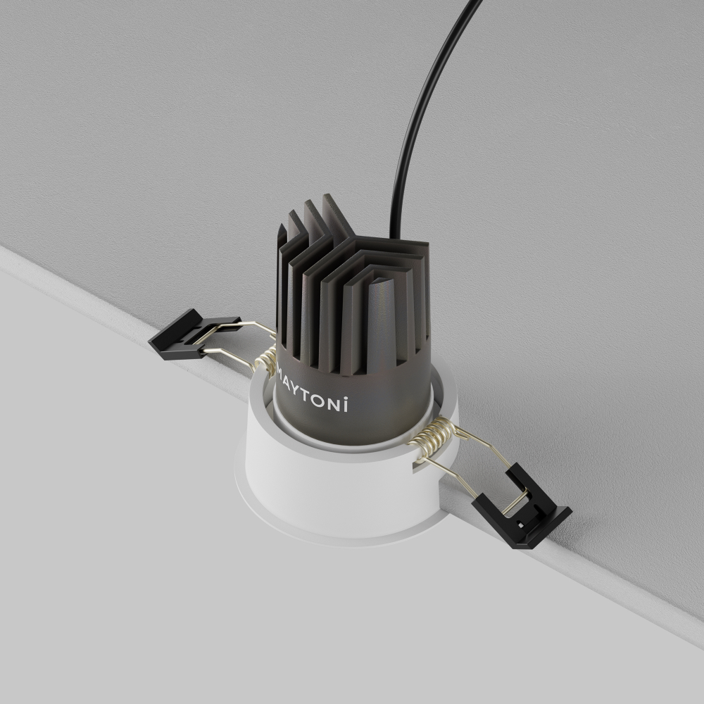 Встраиваемый светодиодный светильник Maytoni Dip DL123-10W-2.7K-W