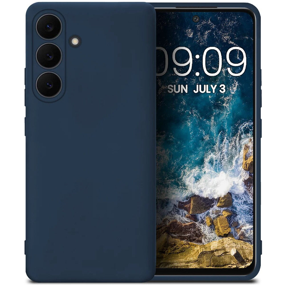 Мягкий Soft Touch чехол из силикона для SAMSUNG S25 FE с бархатной подкладкой