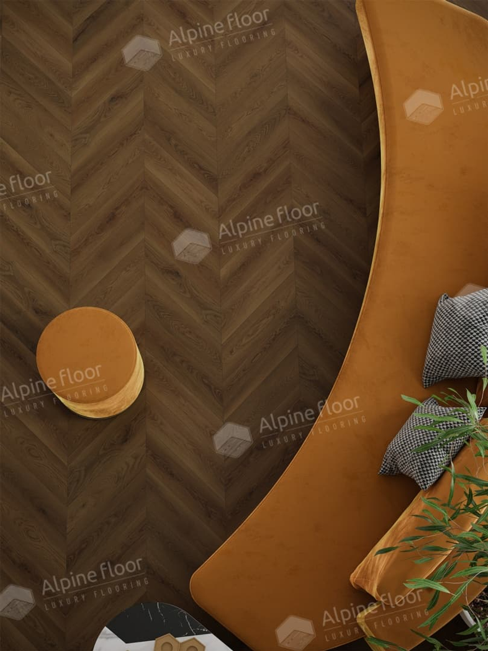 Ламинат Alpine Floor Chevron Art 12 мм Дуб Денали 1.232 м2