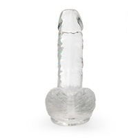 Прозрачный фаллоимитатор на присоске 15см Bior Toys Erowoman-Eroman LET-14015