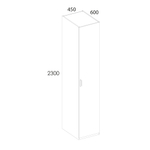 MODERN, Шкаф 1DG Z. Цвет ПЕРСИДСКИЙ ЖЕМЧУГ