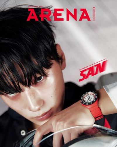 публикация ARENA HOMME + - 2025.08 ATEEZ SAN A Type