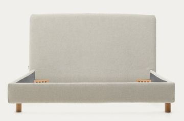 Кровать Valma La Forma из жемчужного шенилла со съемным чехлом для матраса 90 x 200 см