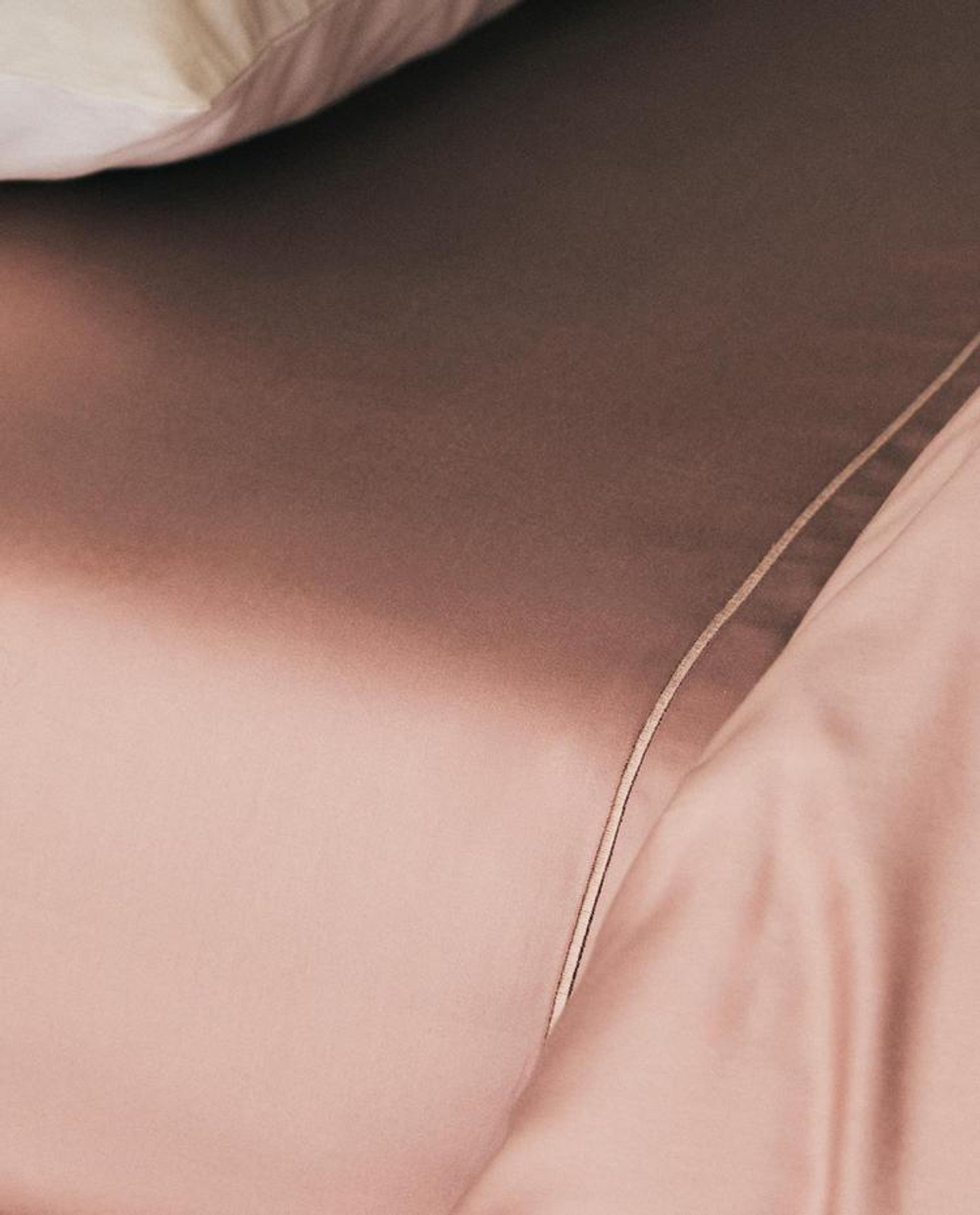 ZARA HOME САТИНОВАЯ ПРОСТЫНЯ (300 НИТЕЙ), РОЗОВЫЙ
