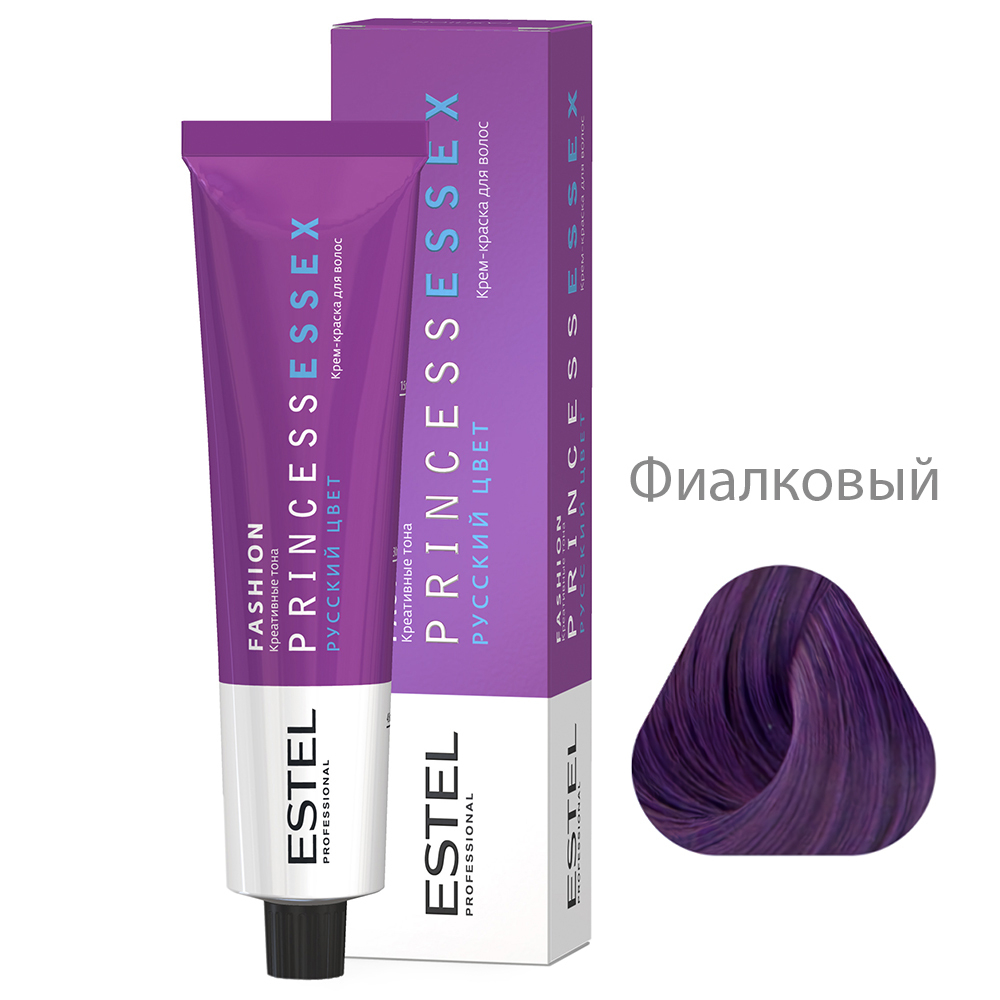 ESTEL PRINCESS ESSEX Крем-краска для волос, 4 фиалковый (Fashion), 60 мл