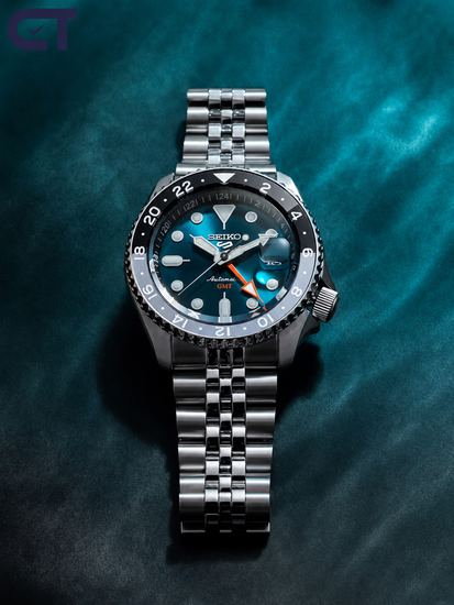 Seiko SSK045K1 5 Sports Racer’s Heritage мужские наручные часы — GMT Special Edition «Velocity Blue»