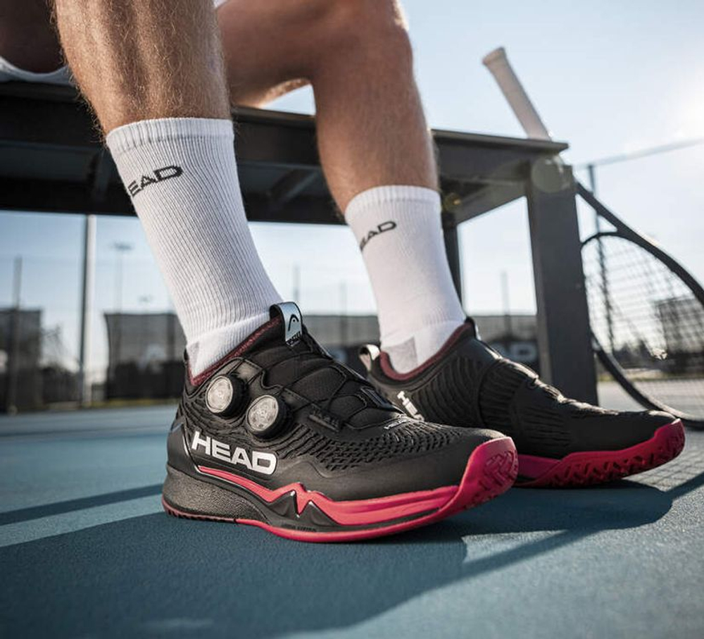 Мужские теннисные кроссовки Head Endure Pro Boa - black/red