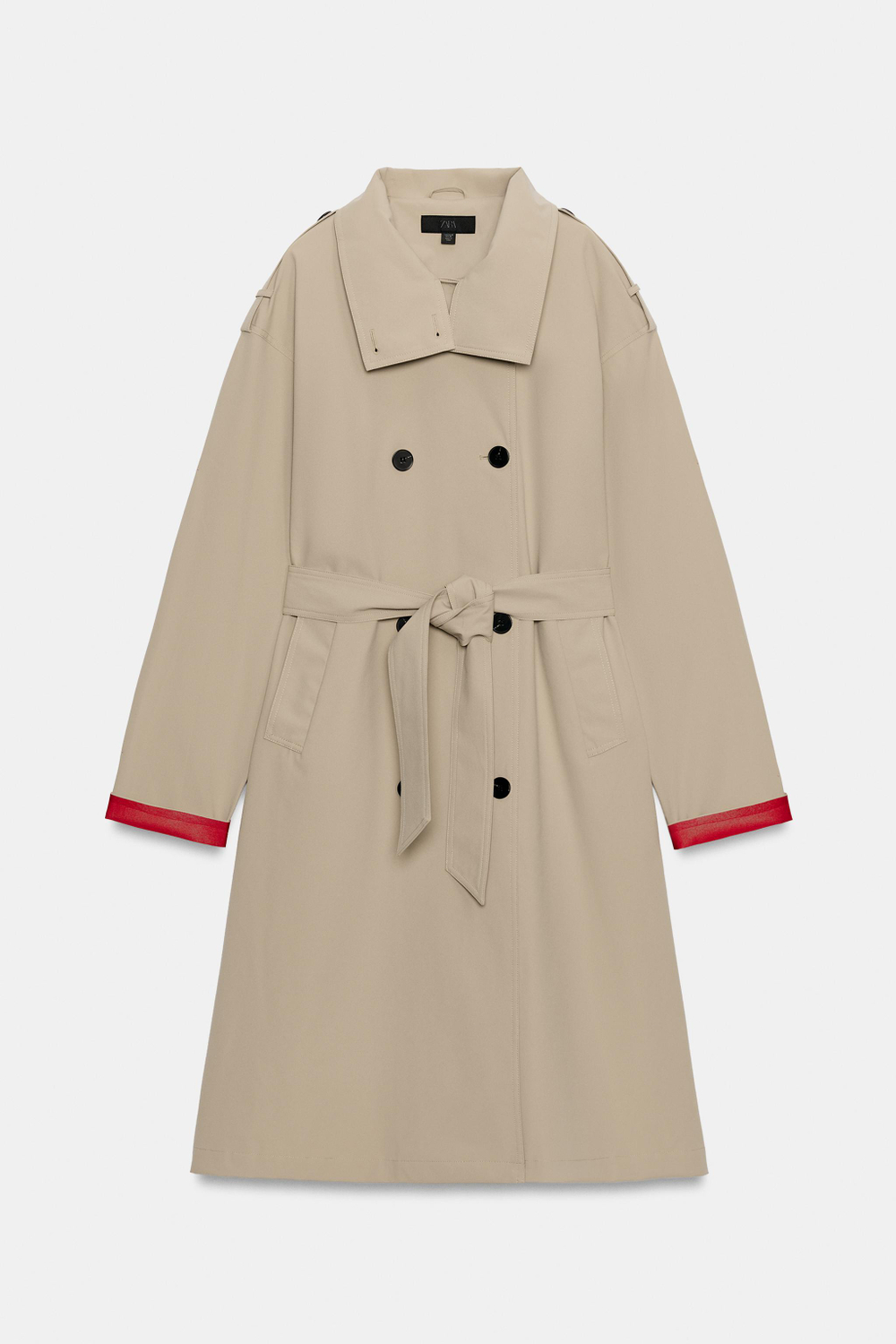 ТРЕНЧ С ПОЯСОМ WATER REPELLENT WINDPROOF — ZARA