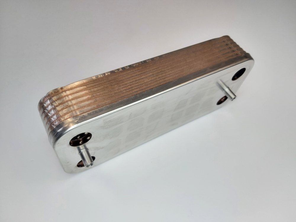 Теплообменник ГВС (12пл.) ELECTROLUX Basic Duo/Hi-Tech (арт. AA10110001-1)