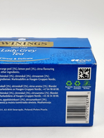 Чай черный Twinings "Lady Grey tea" с добавками 25 пакетиков 50 г (из Финляндии)