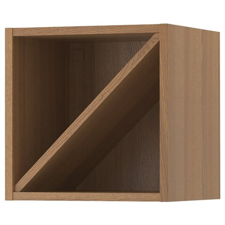 IKEA VADHOLMA  (ИКЕА ВАДХОЛМА)  -  Полка для вина - коричневый/тонированный ясень 40x37x40 см