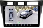Магнитола для Toyota Mark II 110, Verossa 2000-2004 (вниз) - FarCar BX9-360-9110 монитор 9.5" 2K QLED на Android 13, Быстрая, CarPlay, 4G SIM-слот, 4 камеры в комплекте