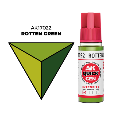 AK Interactive Rotten Green Quick Gen - контрастная акриловая краска, 18 мл