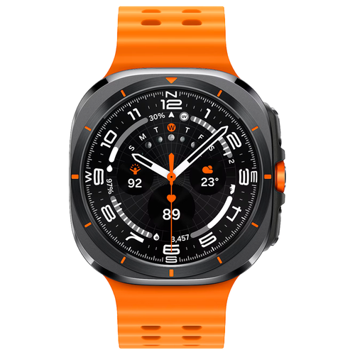 Умные часы Samsung Galaxy Watch Ultra (2025) 47mm LTE, ремешок Marine, Titanium Gray (Черный титан) SM-L705
