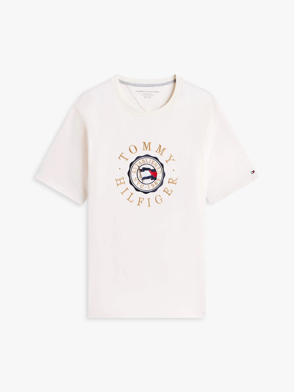 Футболка Tommy Hilfiger Circle Flag Logo Ivory Petal