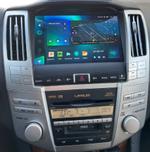 Магнитола для Toyota Harrier XU30 2003-2013, Lexus RX 2003-2009 (ШГУ цветной, рамка наверх тип 2) - Teyes CC3L монитор 9" IPS на Android 10, CarPlay, 4G SIM-слот