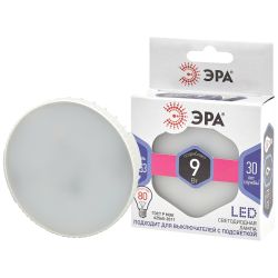 Лампа светодиодная ЭРА STD LED GX-9W-860-GX53 9Вт таблетка холодный дневной свет GX53 | Лампы cветодиодные Плоские (GX)