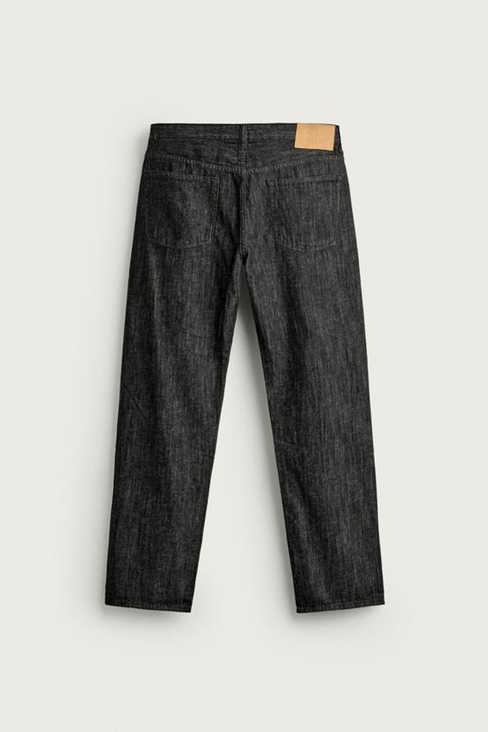 ZARA ЛЕГКИЕ ДЖИНСЫ REGULAR FIT, ЧЕРНЫЙ МЕЛАНЖ