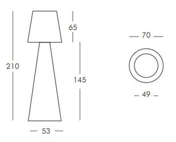 Торшер пластиковый уличный Pivot XL Lighting OUT