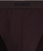 Мужские трусы слипы спорт Atlantic, набор 3 шт., хлопок, коричневые + холодный индиго + хаки, 3MP-0944