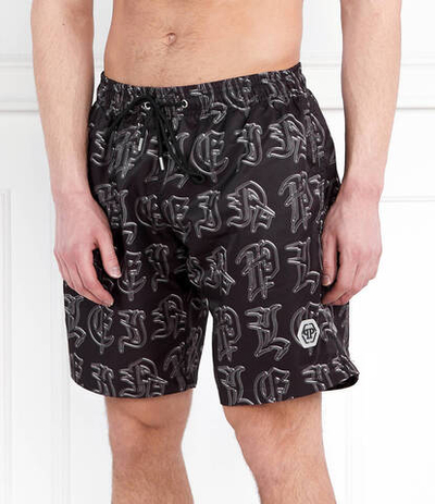 Шорты для плавания Philipp Plein - графитовый (MMT0365 PNY002N)