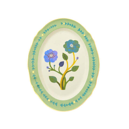 Блюдо овальное Bitossi Home Botanica Green (34 см)