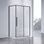 Душевой уголок Слим-Н (Slim-N) VSR-4SN8011CLB, 1100*800, черный, стекло прозрачное,