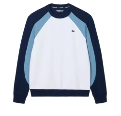Мужская теннисная кофта Lacoste Sport Colour Block - navy blue/blue/white