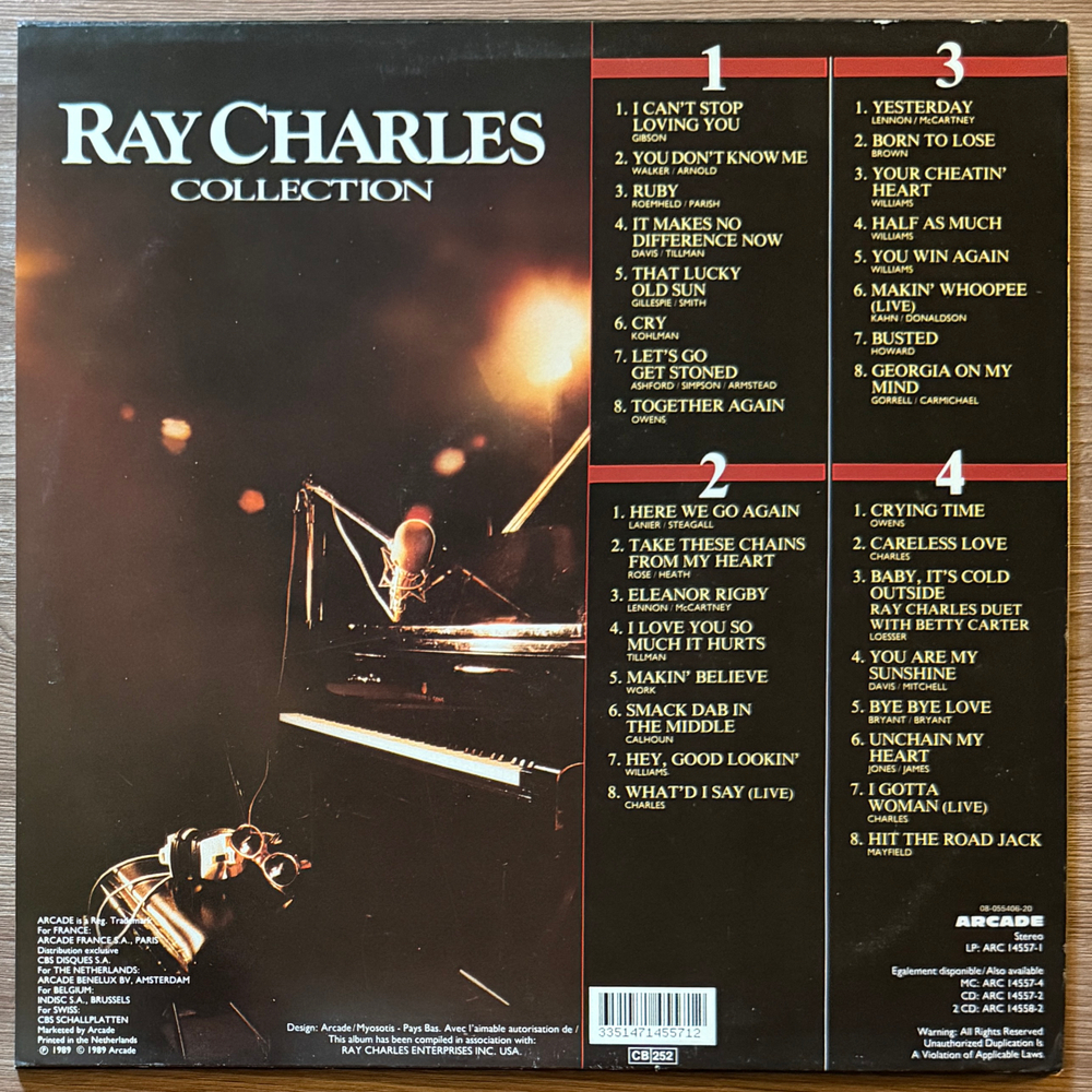 Ray Charles ‎– Collection 2LP (Голландия 1989г.)