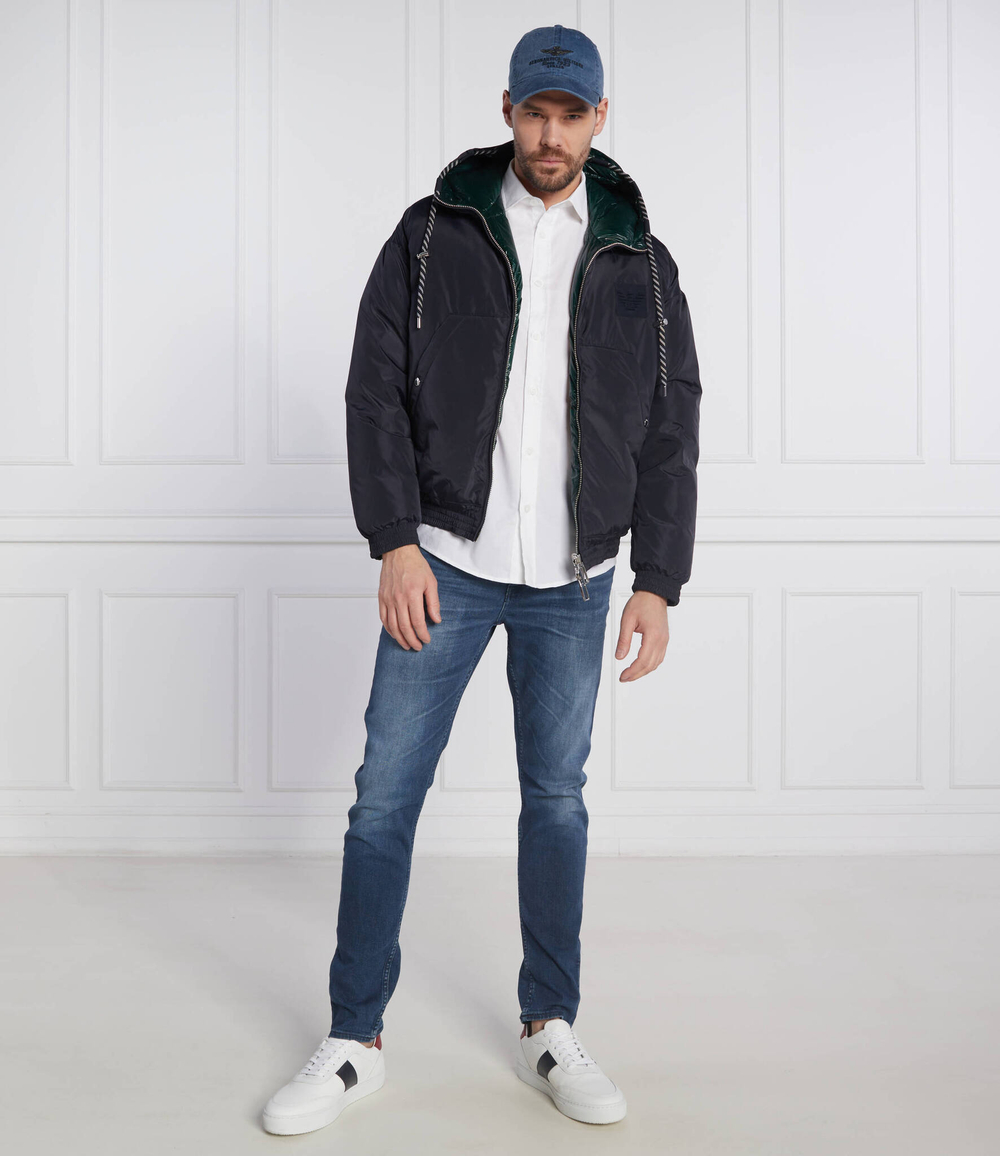 Пуховая двусторонняя куртка Emporio Armani - зеленый(6L1BP3 1NNBZ)