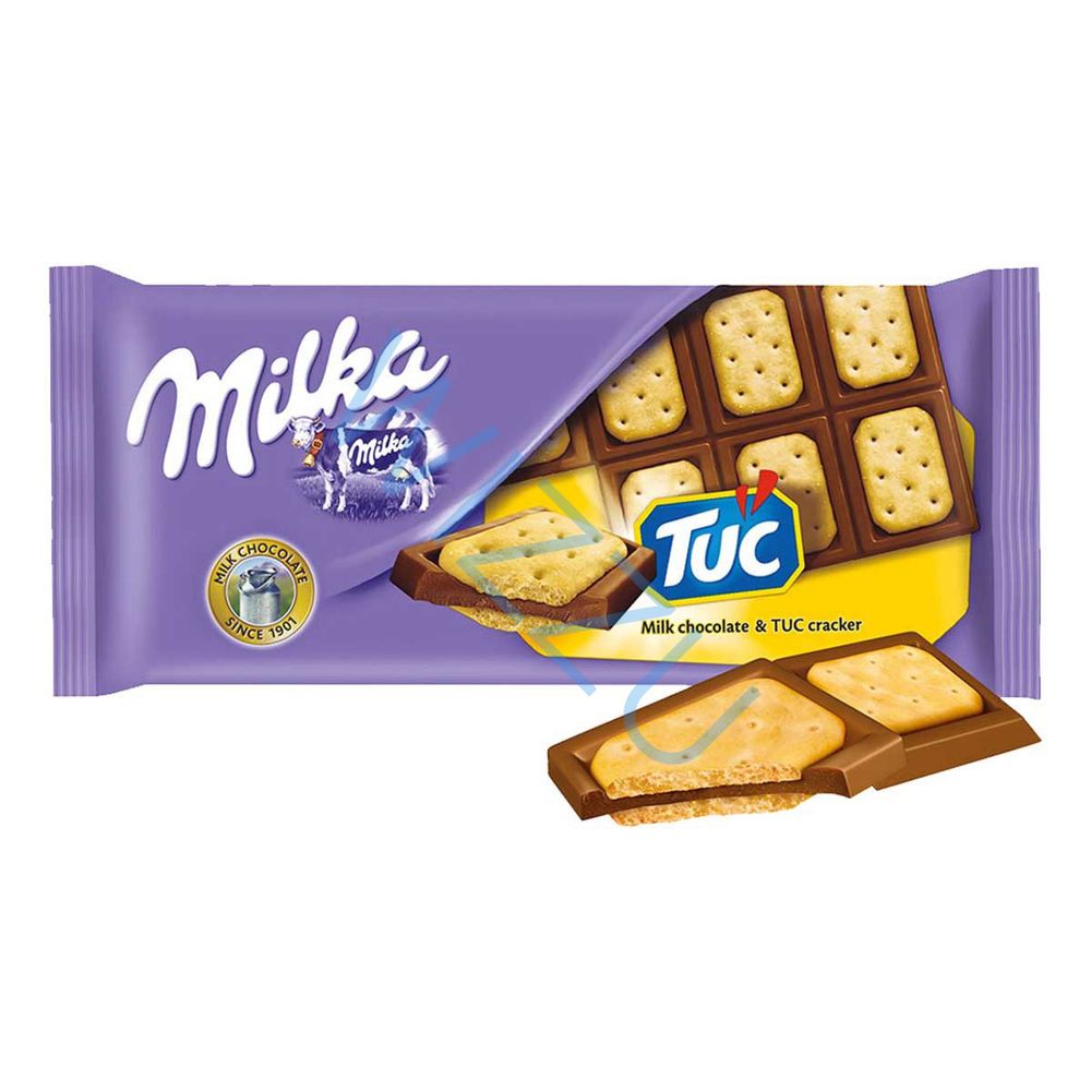 Шоколад молочный Milka TUC с крекером Craffers, 87 г