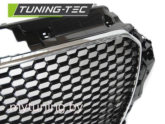 Передний бампер RS3 STYLE CHROME BLACK для Audi A3 8V