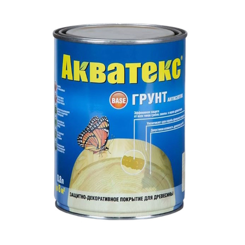 Грунт-антисептик Акватекс бесцветн.   0,8л (Рогнеда)