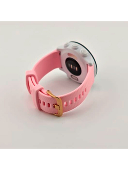 Ремешок Quick Release 20 мм для Garmin Forerunner 55/245/645, Venu, Venu Sq, Venu 2 Plus, Vivoactive 3, Vivomove быстросъемный пряжка золото (розовый)
