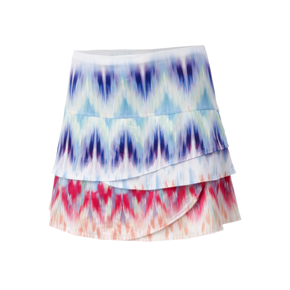Женская теннисная юбка Lucky in Love Long Illusion Scallopp Skirt Special Edition Women - White, Multicoloured