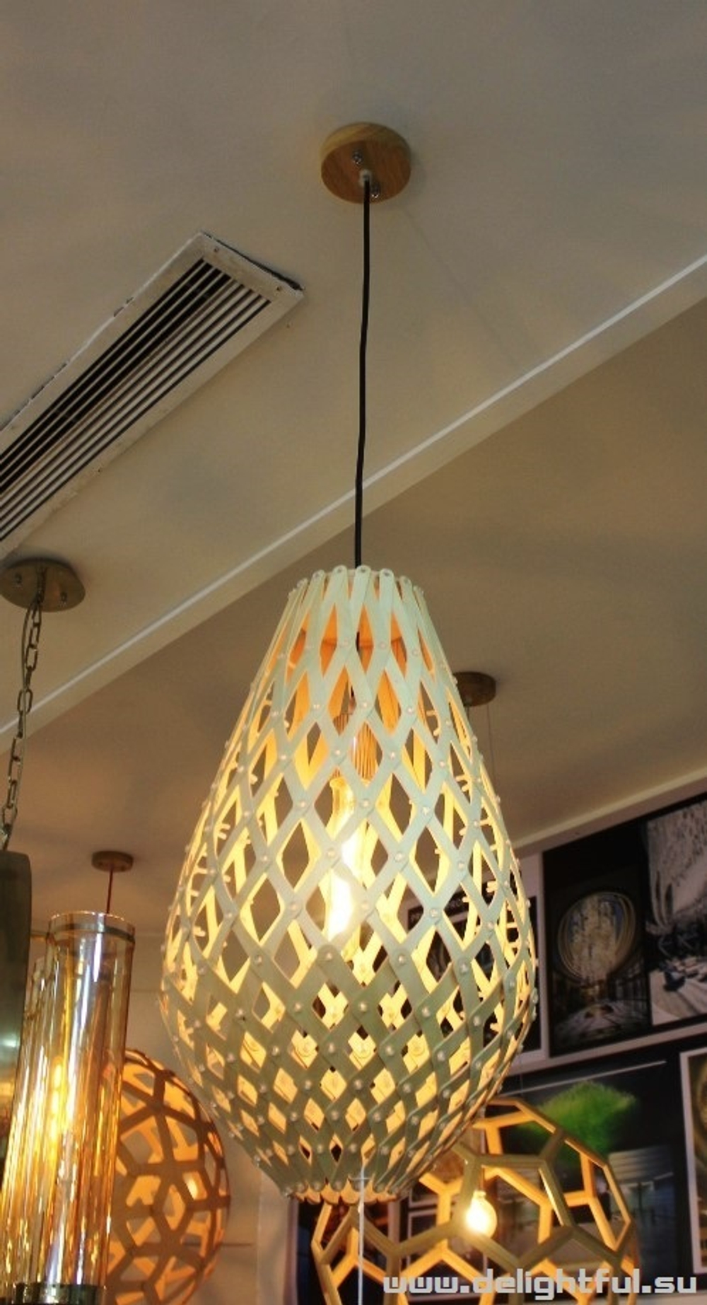 Koura Pendant - Paint By David Trubridge, from David Trubridge