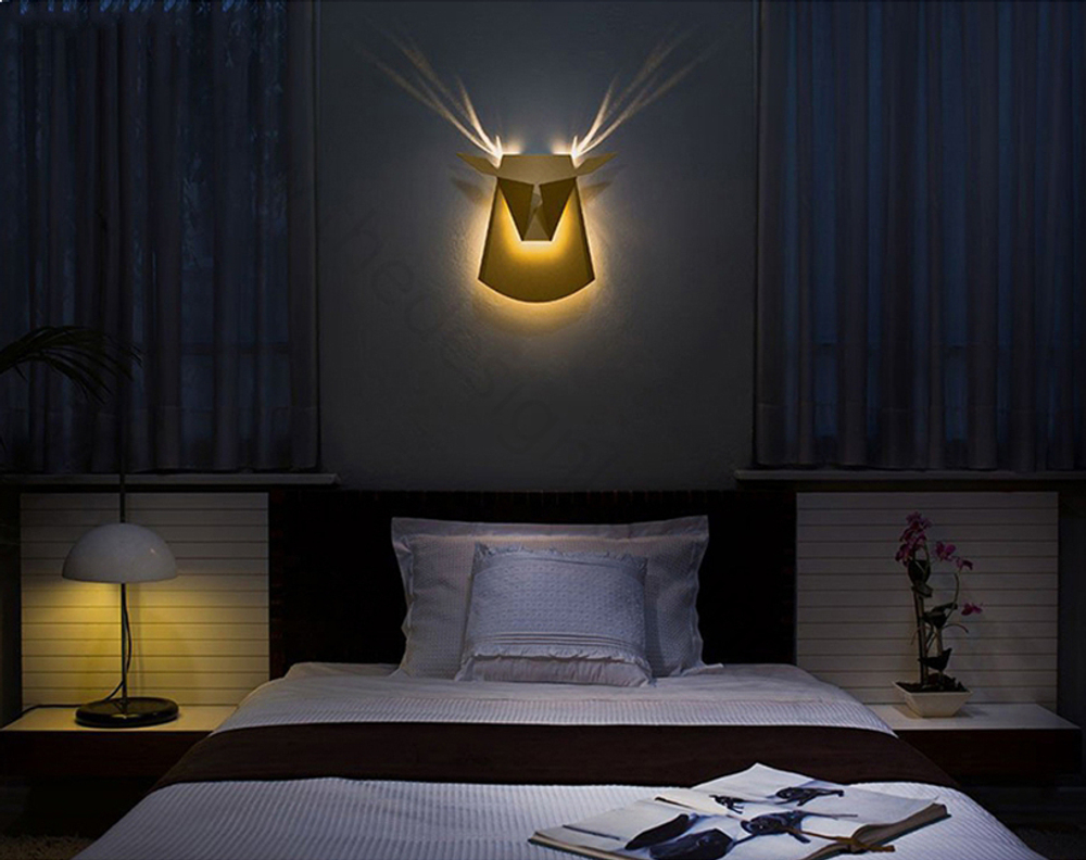 Wall design lamp Deer  (Gold)