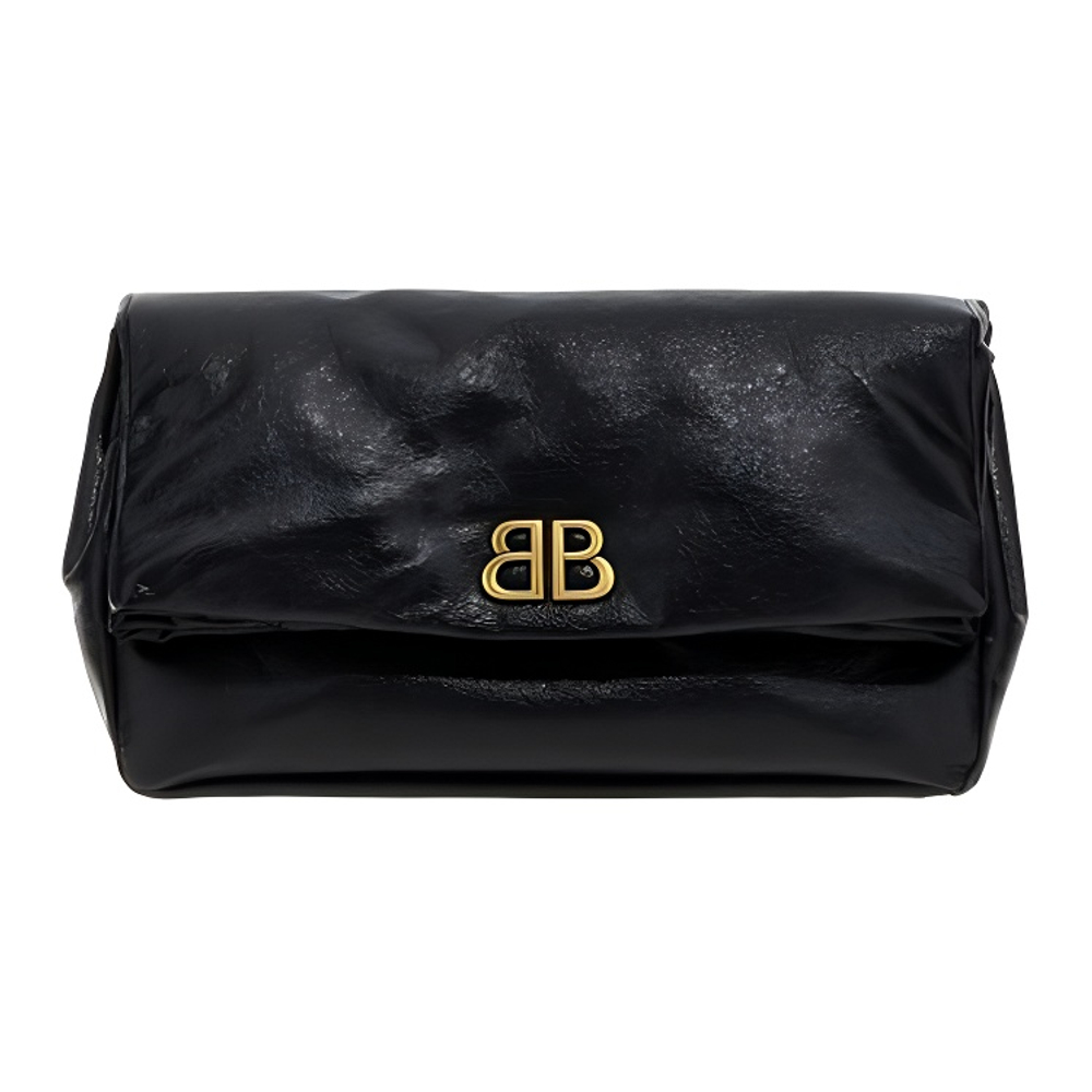 Balenciaga Monaco Bb Monogram Clutch Bag