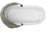 Детская коляска Indigo Mio S 3 в 1 с автокреслом Avionaut Cosmo Beige 05 т.серая кожа+зеленый