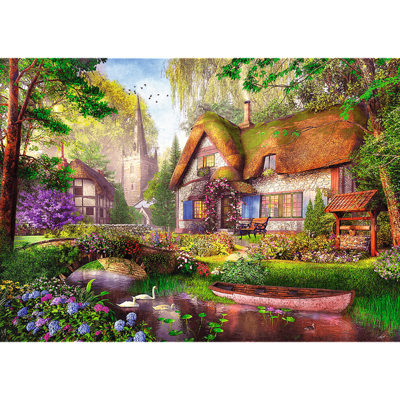 Puzzle Premium Plus Quality 1000 el. Tea Time: The Woodland Cottage