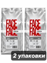 Кофе в зернах Face to Face Espresso Forte 1 кг x 2 шт