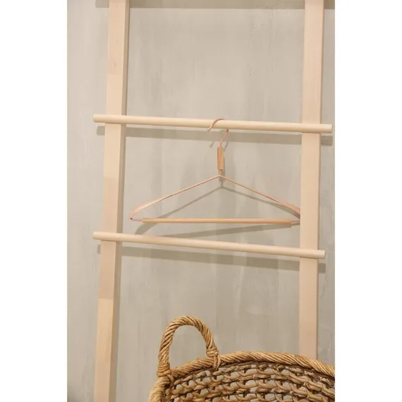 Вешалка для одежды с усиленными плечиками SAVANNA Wood, 42×22×3,2 см, цвет розовый