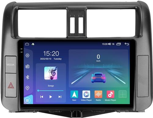 Магнитола для Toyota Land Cruiser Prado 150 2009-2013 (взамен 7" навигации) - Parafar PF065LUX4U2K на Android 13, Быстрая, QLED+2K, CarPlay, 4G SIM-слот