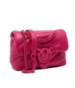 Кожаная сумка через плечо LOVE PUFF MINI CL Pinko - фуксия(100039 A1JO)