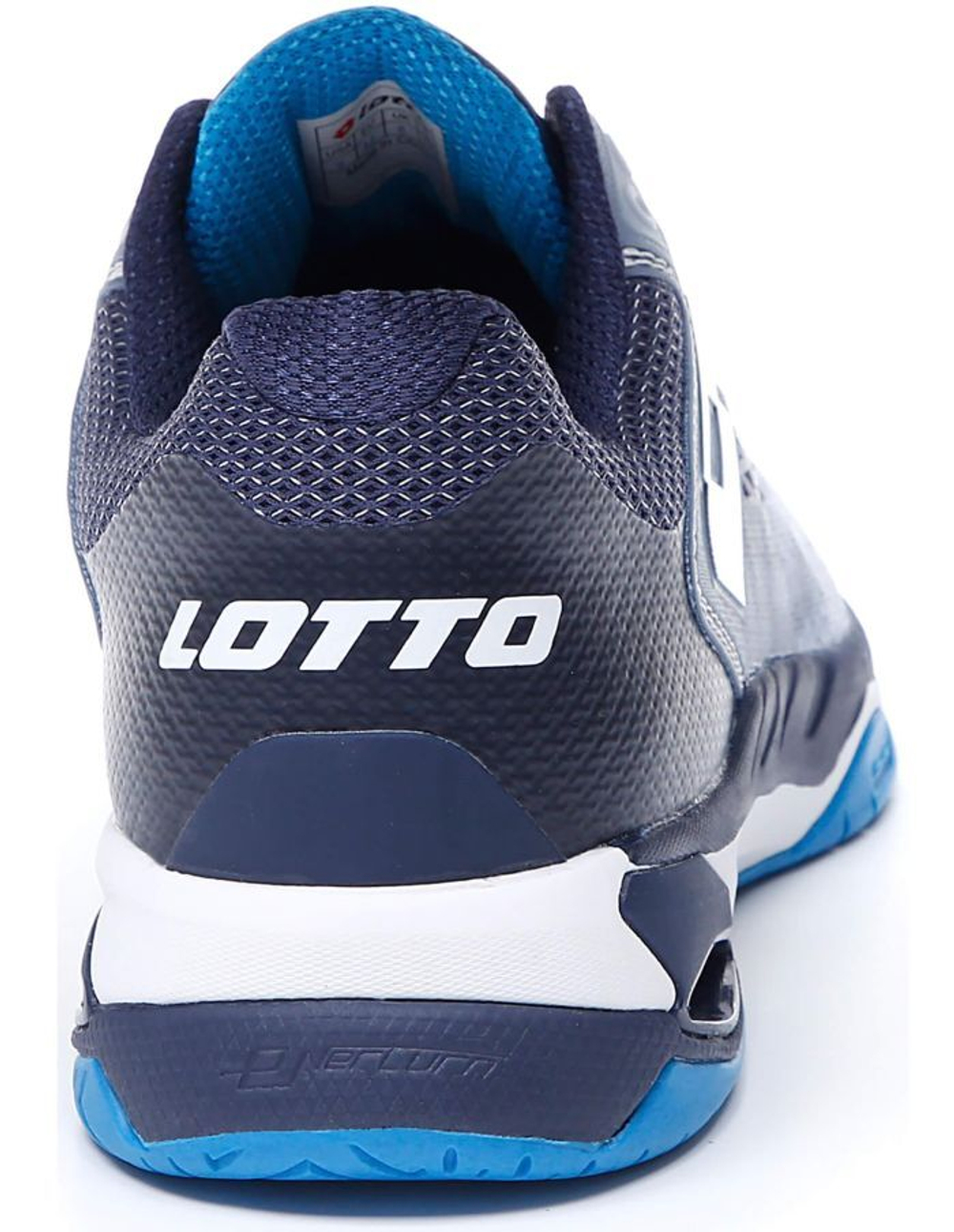 Мужские кроссовки теннисные Lotto Mirage 100 Speed - all white/diva blue/navy blue
